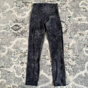 Lululemon Align High-Rise Crop 23" in Diamond Dye Pitch Grey Graphite Grey